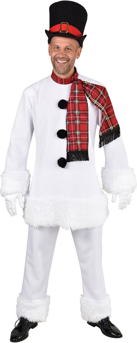 Sneeuwman & Sneeuw Kostuum | Levensechte Sneeuwpop Ollie | Vrouw | Large / XL | Carnaval kostuum | Verkleedkleding